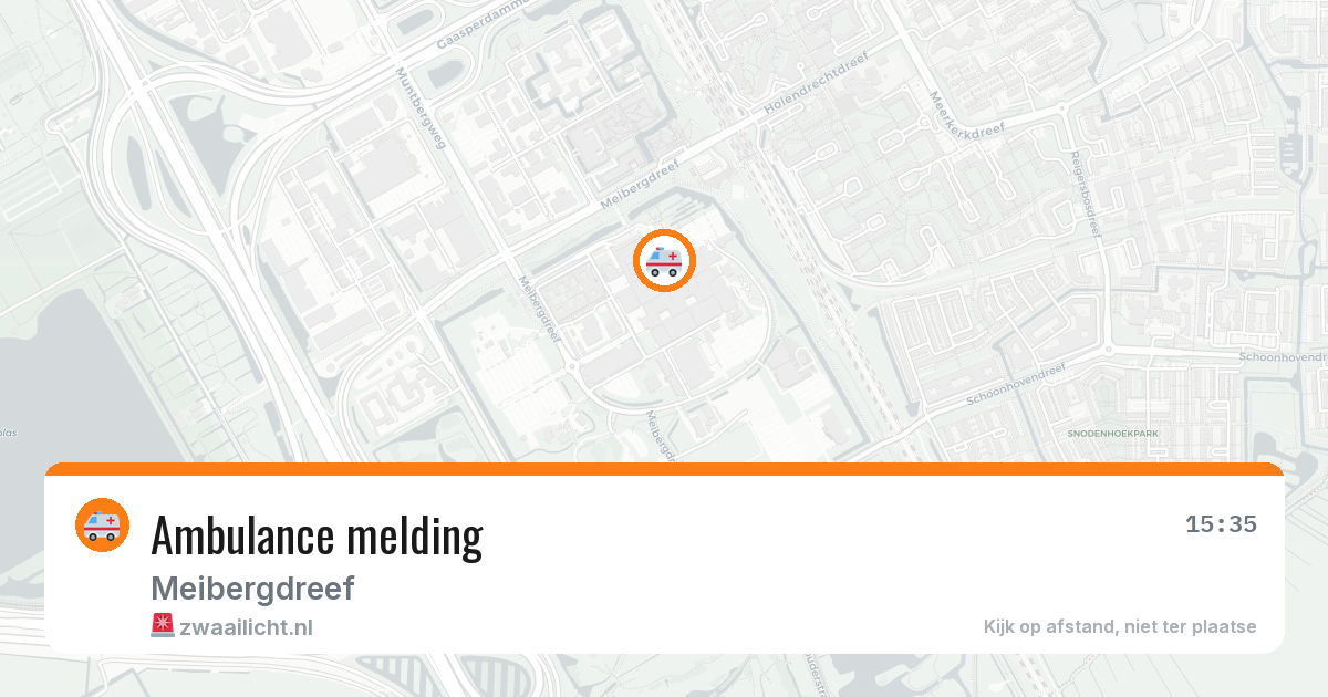 Ambulance melding — 29 apr 2026