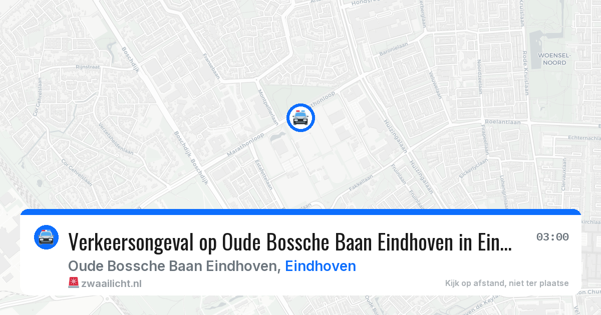 Verkeersongeval op Oude Bossche Baan Eindhoven in Eindhoven — 28 jan 2026