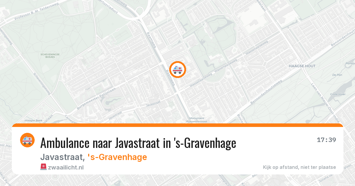 Ambulance naar Javastraat in 's-Gravenhage — 23 jul 2026