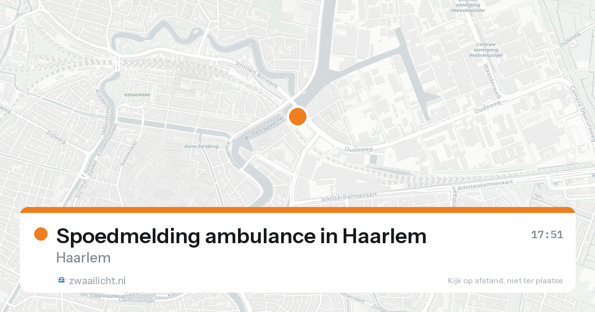Spoedmelding ambulance in Haarlem — 17 aug 2026