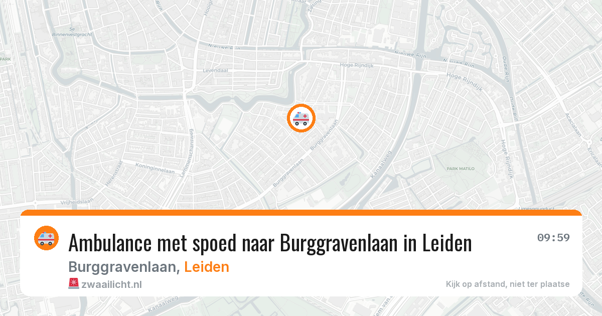 Ambulance met spoed naar Burggravenlaan in Leiden — 21 jan 2026