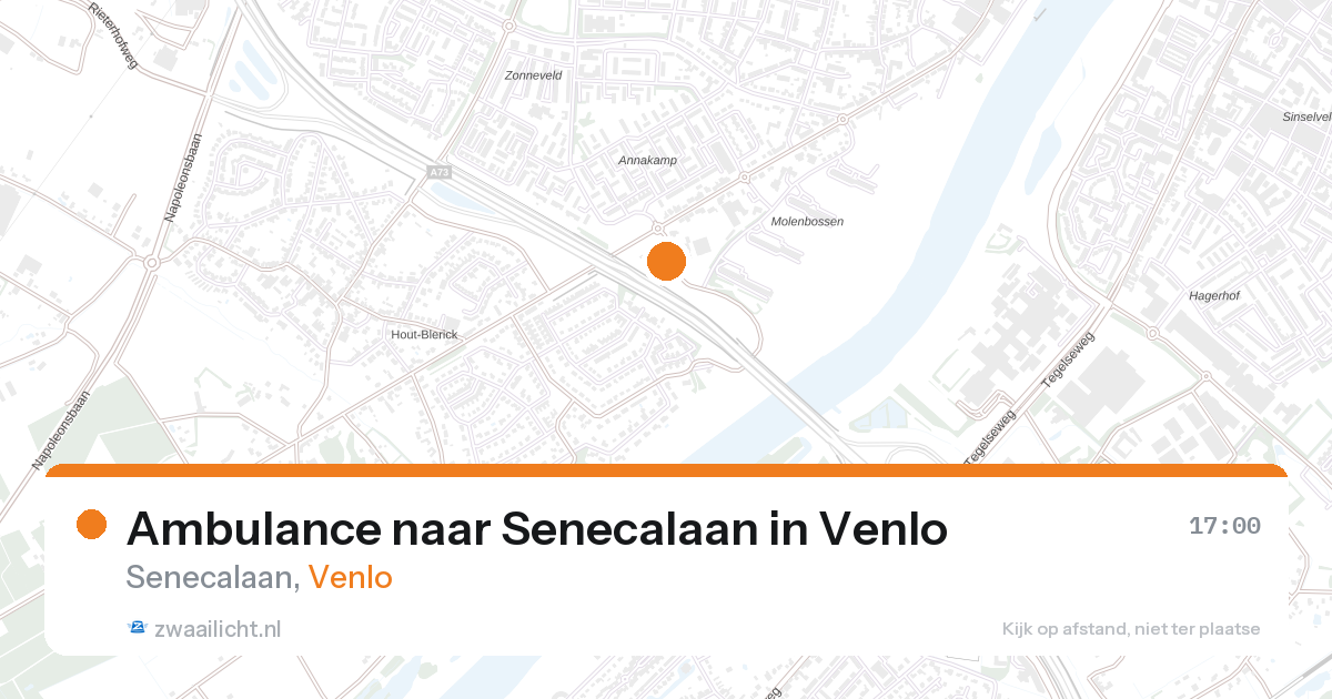 Ambulance naar Senecalaan in Venlo — 13 aug 2026