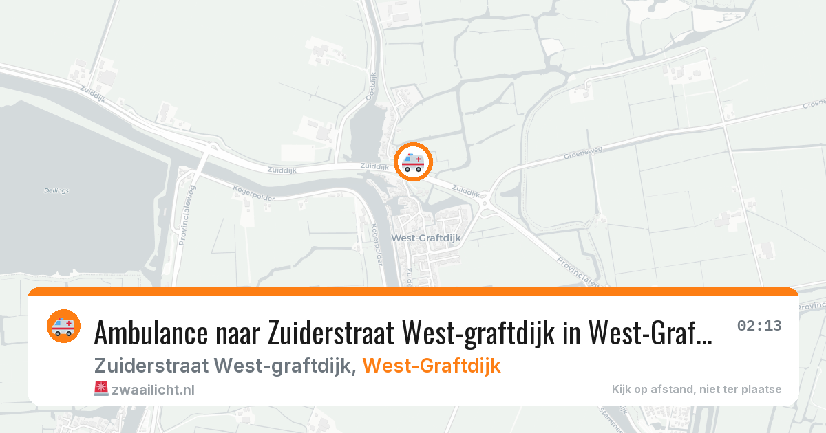 Ambulance naar Zuiderstraat West-graftdijk in West-Graftdijk — 10 apr 2026