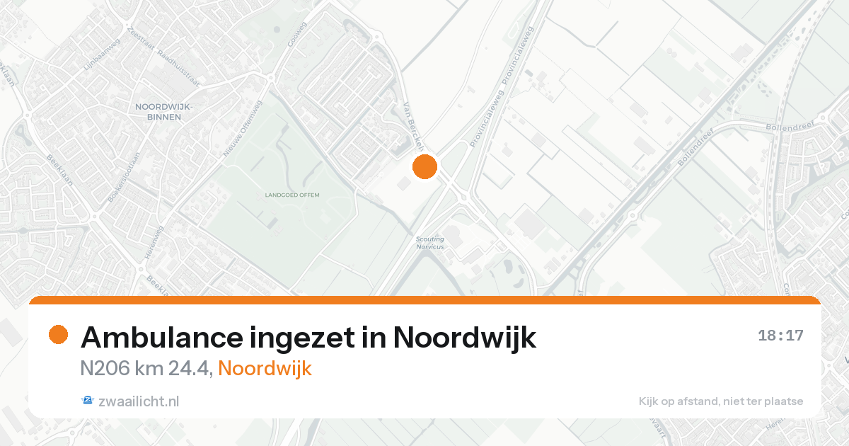 Ambulance ingezet in Noordwijk — 23 aug 2026