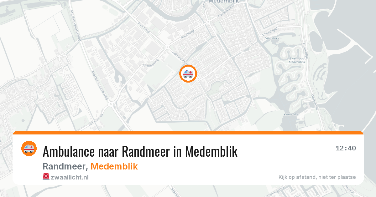 Ambulance naar Randmeer in Medemblik — 25 jun 2026