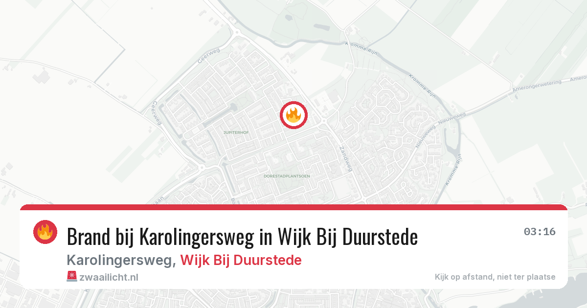Brand bij Karolingersweg in Wijk Bij Duurstede — 10 mei 2026
