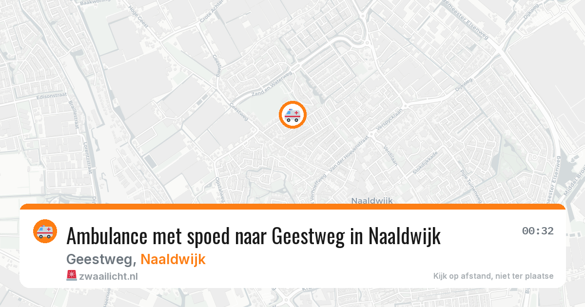 Ambulance met spoed naar Geestweg in Naaldwijk — 4 jul 2026