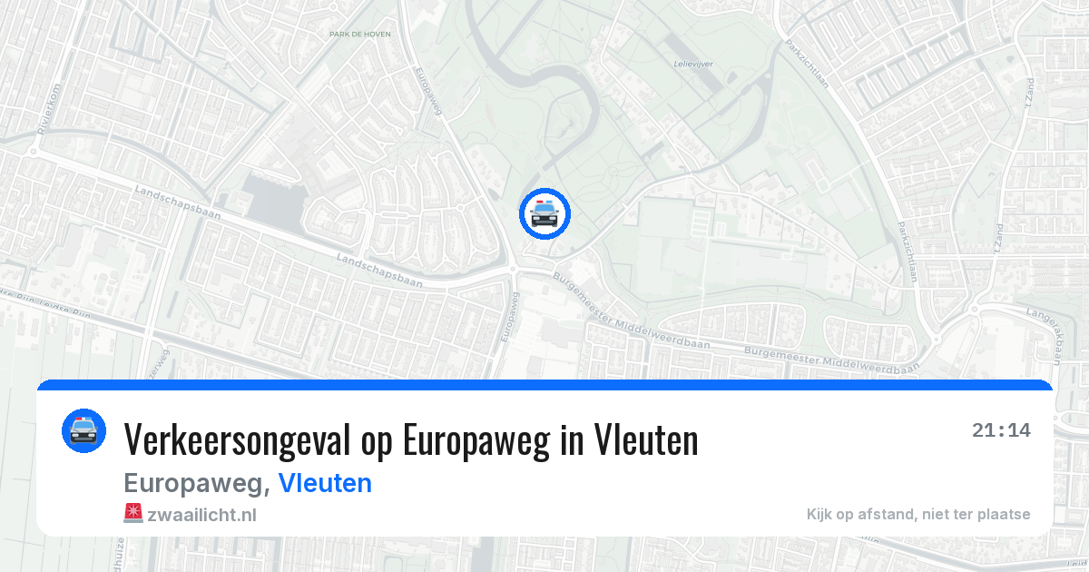 Verkeersongeval op Europaweg in Vleuten — 24 jun 2026