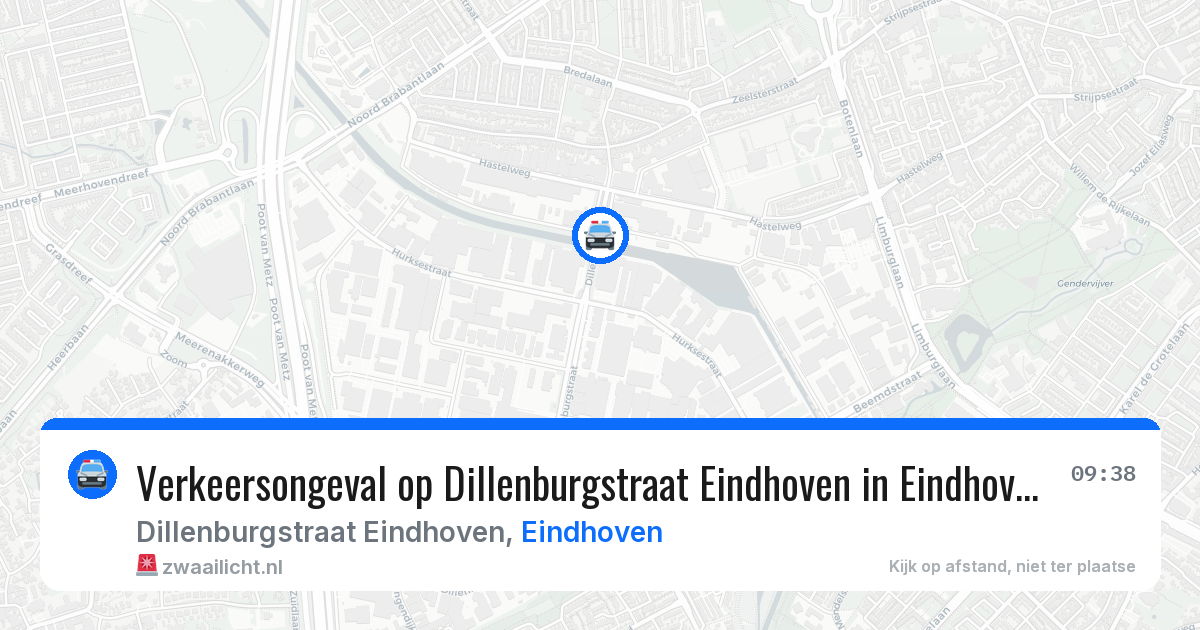 Verkeersongeval op Dillenburgstraat Eindhoven in Eindhoven — 29 mei 2026