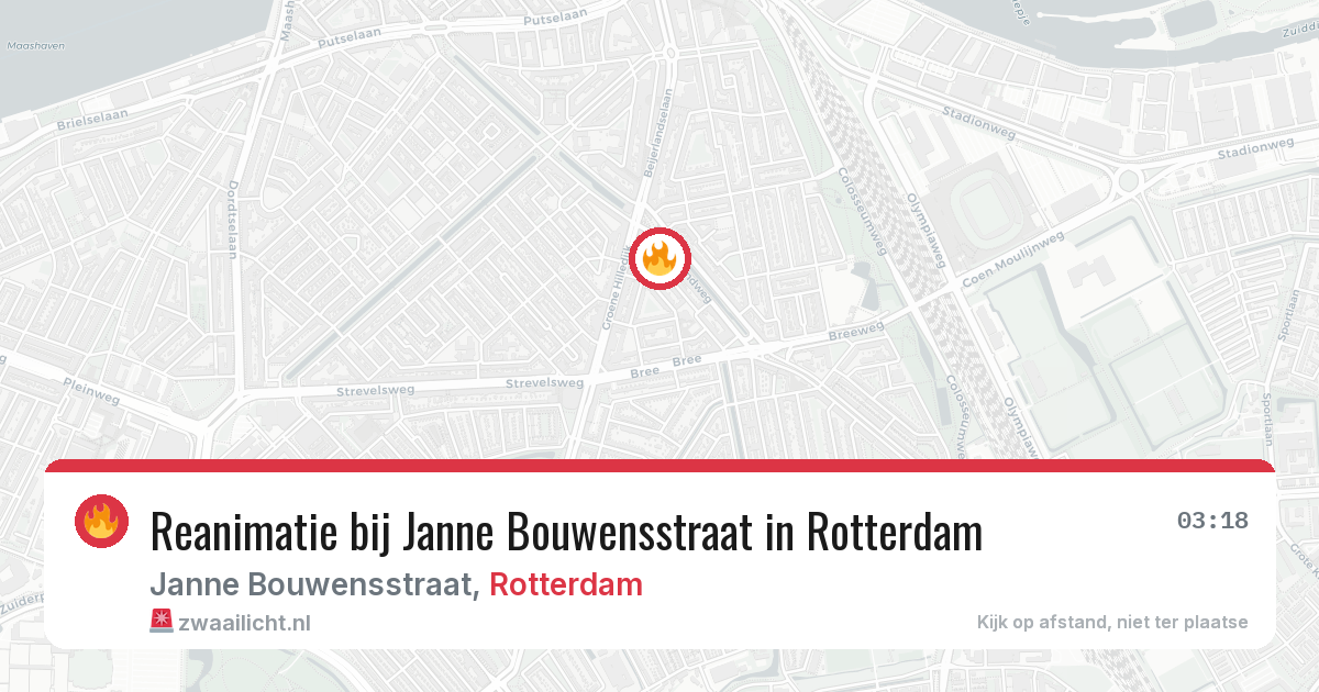 Reanimatie bij Janne Bouwensstraat in Rotterdam — 5 apr 2026