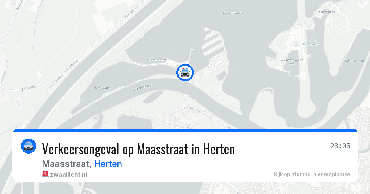 Verkeersongeval op Maasstraat in Herten — 1 apr 2026