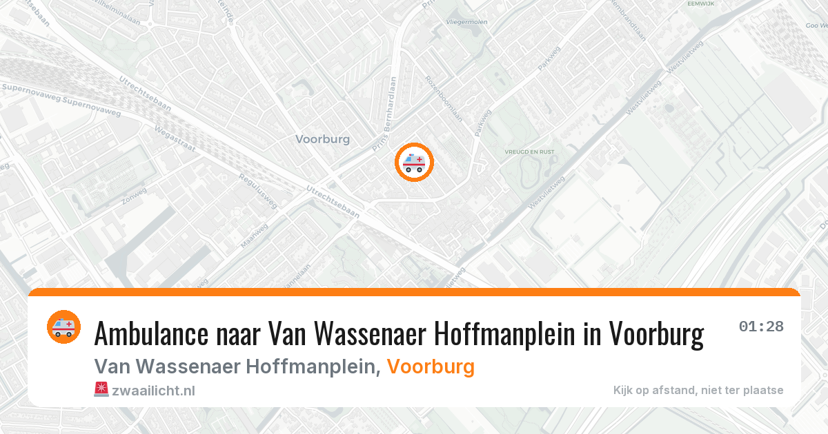 Ambulance naar Van Wassenaer Hoffmanplein in Voorburg — 25 mei 2026