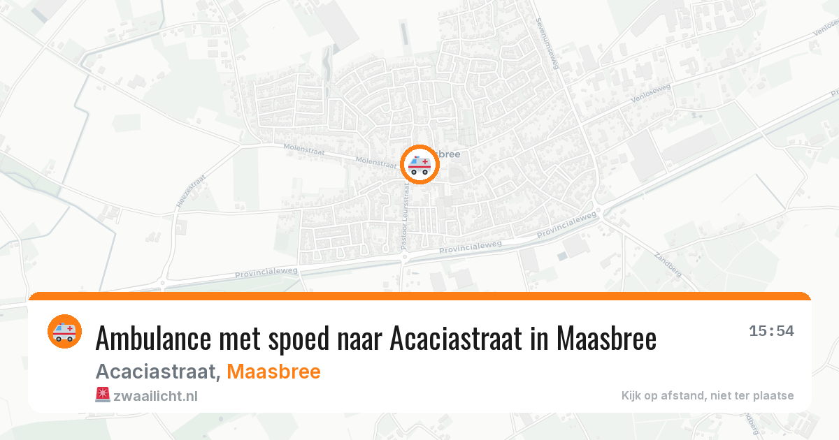 Ambulance met spoed naar Acaciastraat in Maasbree — 17 jun 2026