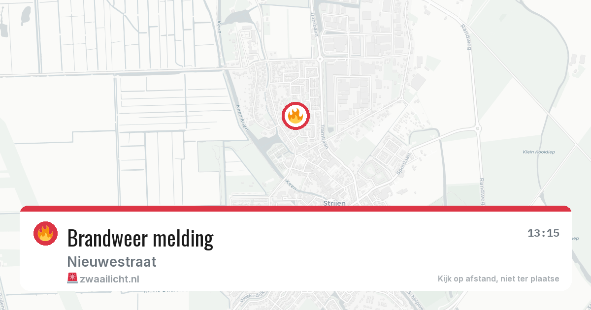 Brandweer melding — 15 jun 2026