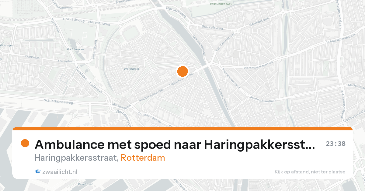 Ambulance met spoed naar Haringpakkersstraat in Rotterdam — 16 aug 2026