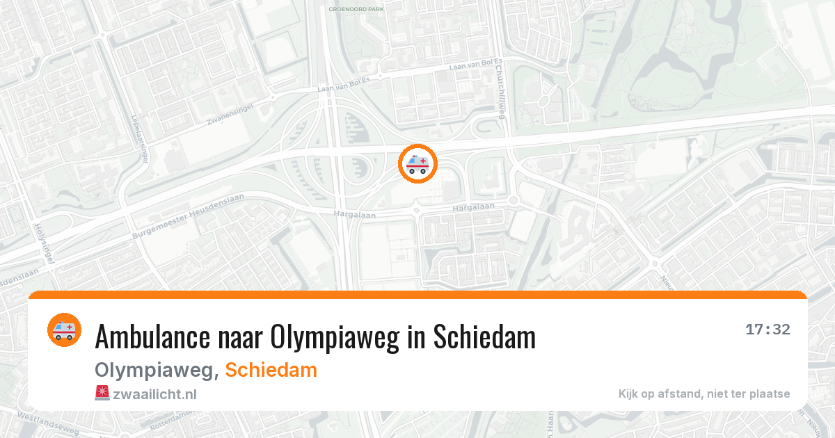 Ambulance naar Olympiaweg in Schiedam — 30 jul 2026