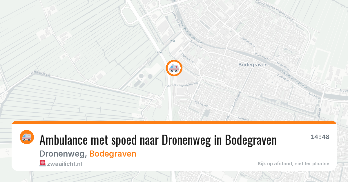 Ambulance met spoed naar Dronenweg in Bodegraven — 1 jul 2026