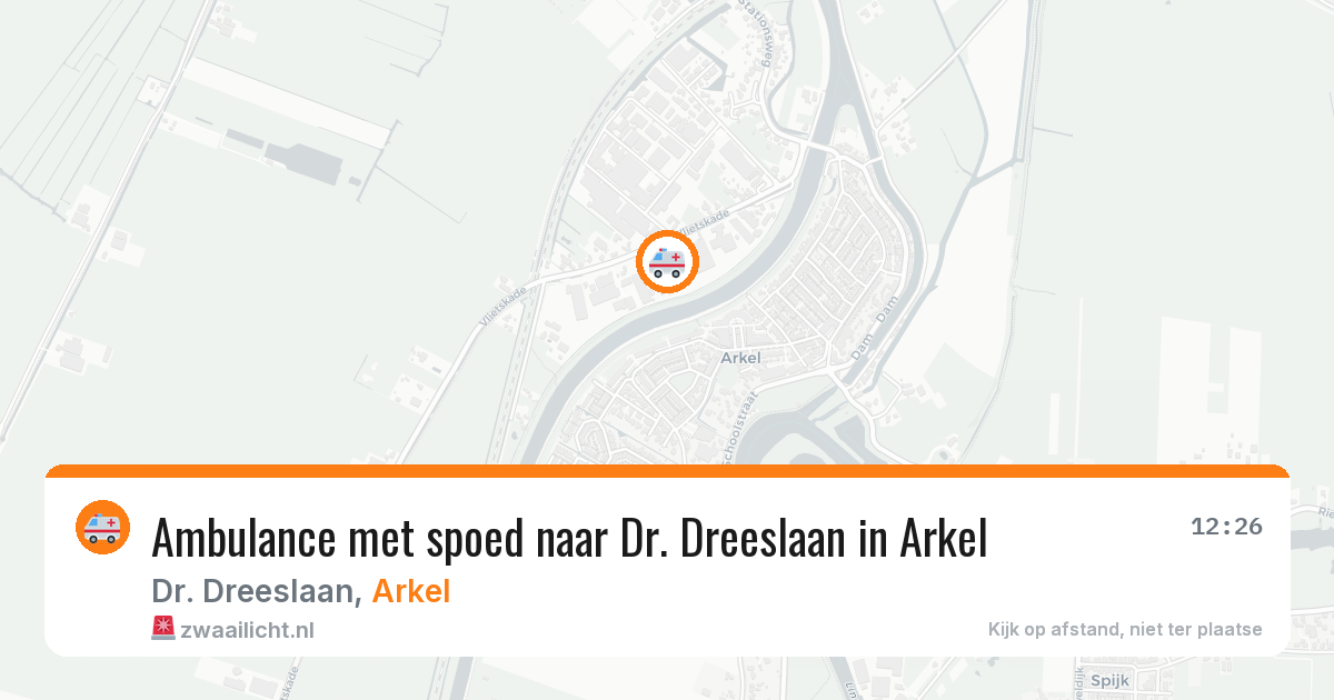 Ambulance met spoed naar Dr. Dreeslaan in Arkel — 2 jul 2026