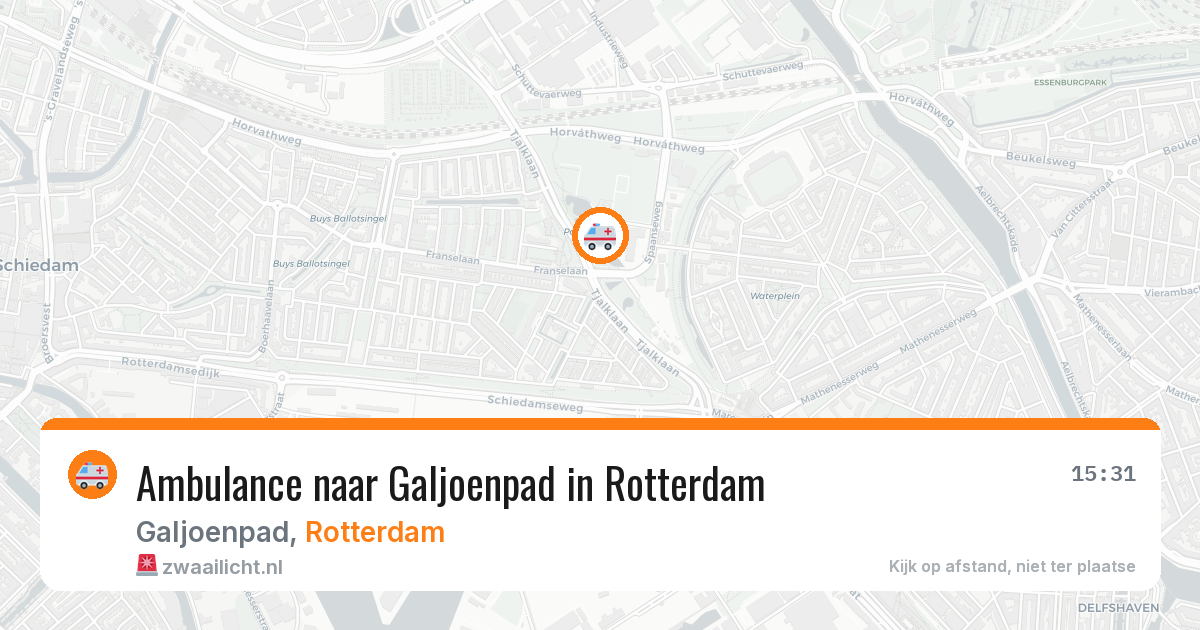 Ambulance naar Galjoenpad in Rotterdam — 12 mei 2026