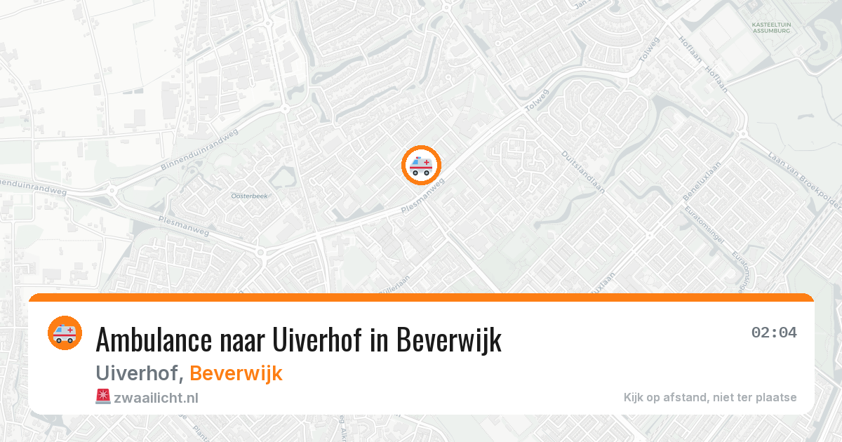 Ambulance naar Uiverhof in Beverwijk — 11 jul 2026
