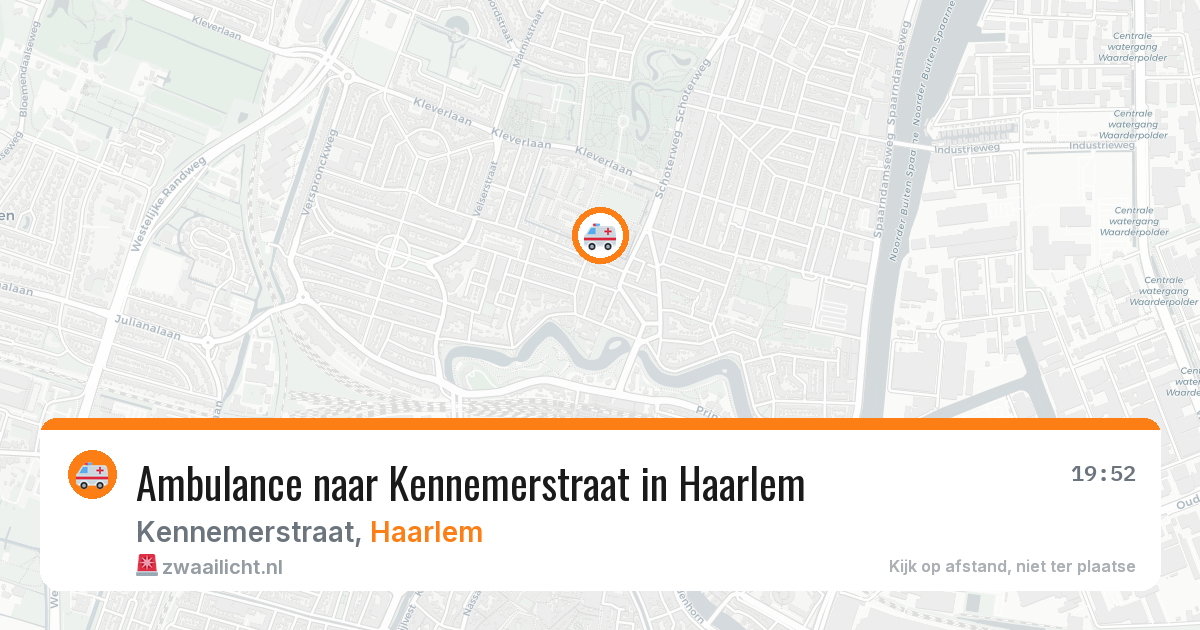 Ambulance naar Kennemerstraat in Haarlem — 8 apr 2026