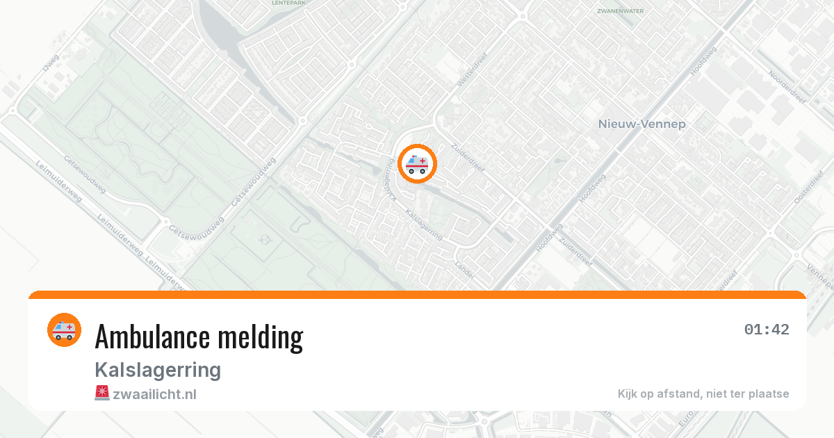 Ambulance melding — 1 jun 2026