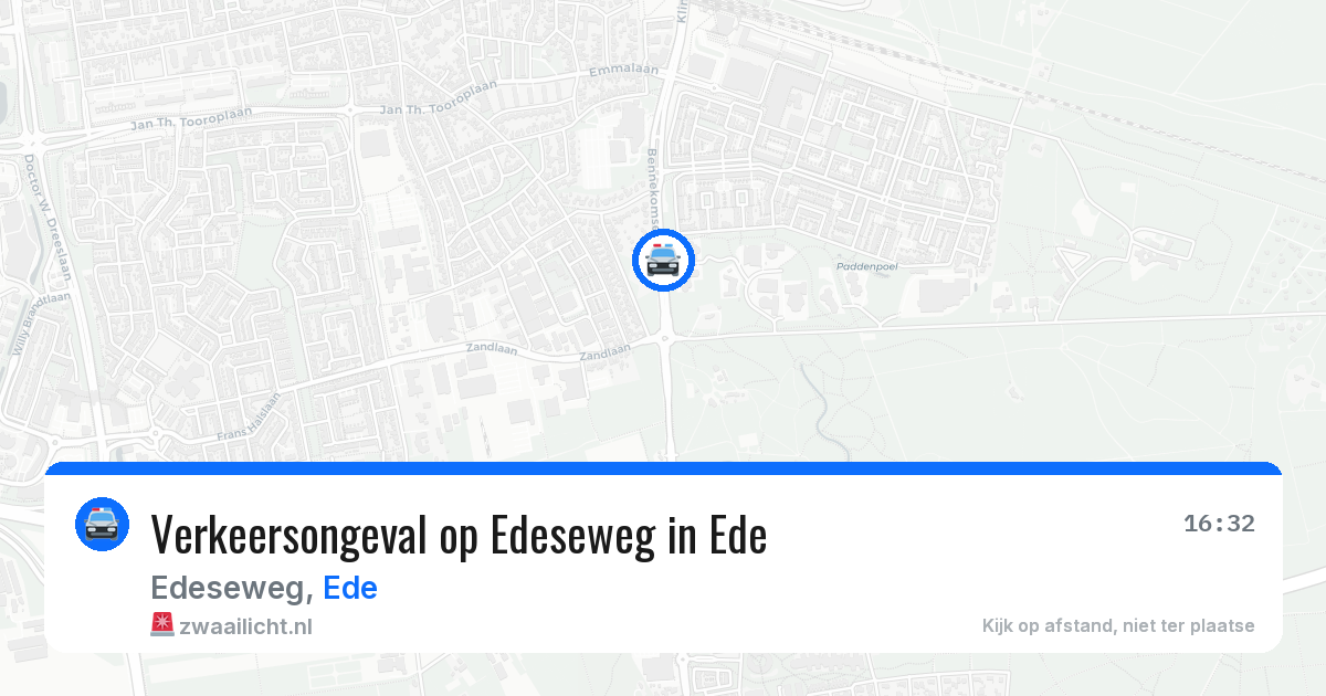 Verkeersongeval op Edeseweg in Ede — 6 apr 2026