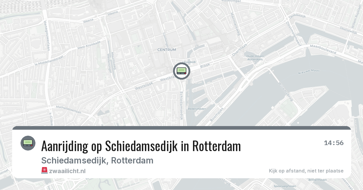 Aanrijding op Schiedamsedijk in Rotterdam — 5 mrt 2026