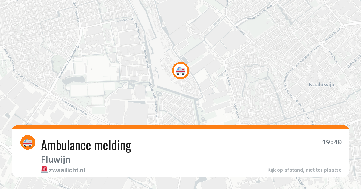 Ambulance melding — 20 jul 2026