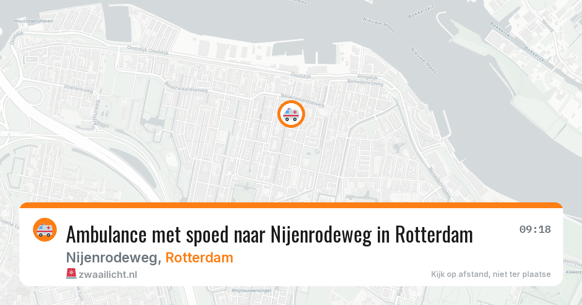 Ambulance met spoed naar Nijenrodeweg in Rotterdam — 17 jun 2026