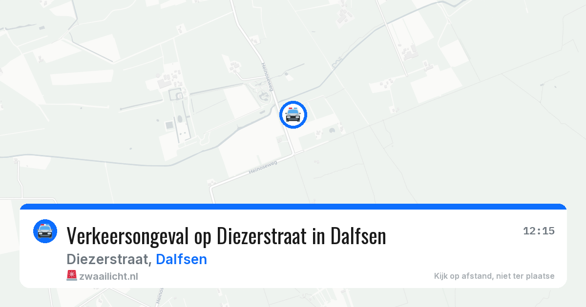 Verkeersongeval op Diezerstraat in Dalfsen — 3 aug 2026