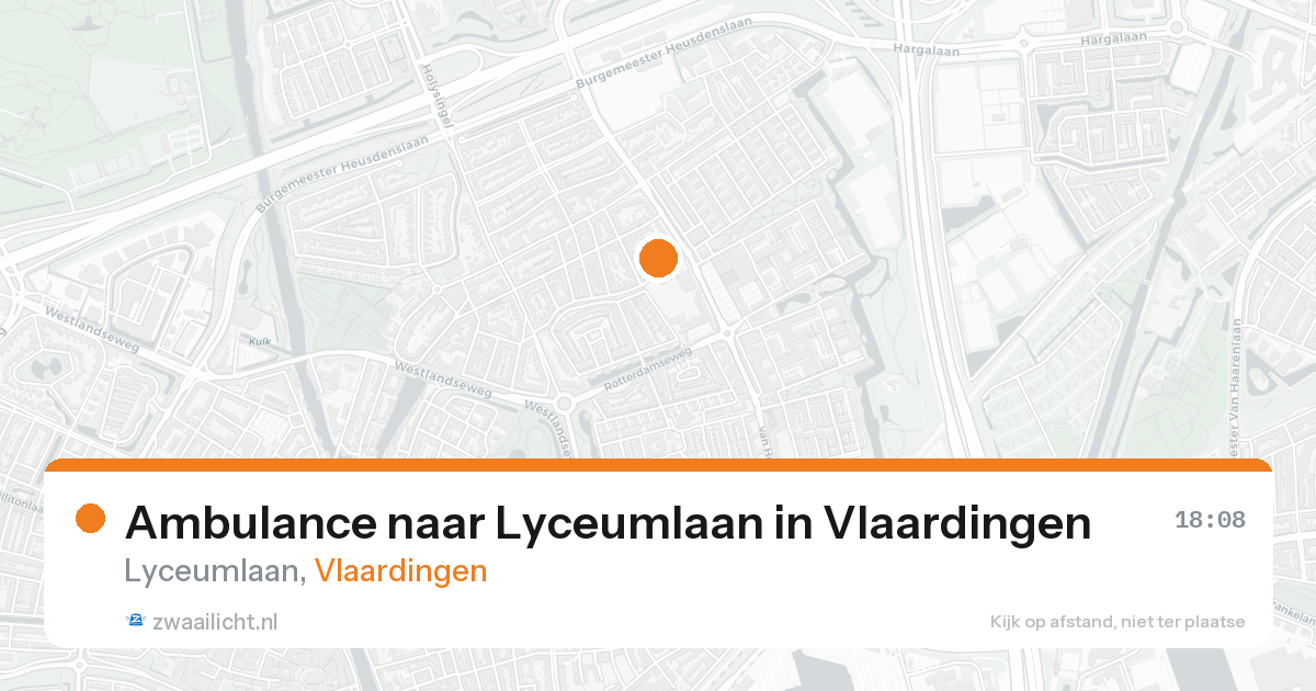 Ambulance naar Lyceumlaan in Vlaardingen — 2 jul 2026