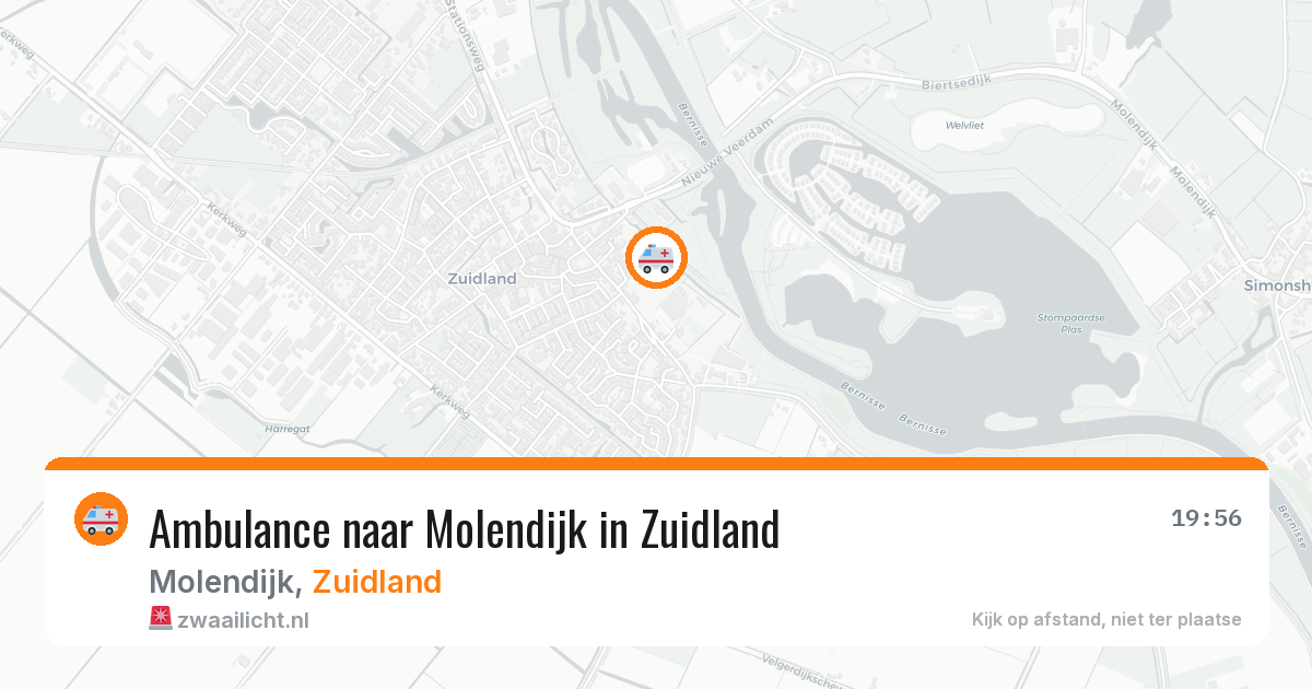 Ambulance naar Molendijk in Zuidland — 25 mrt 2026