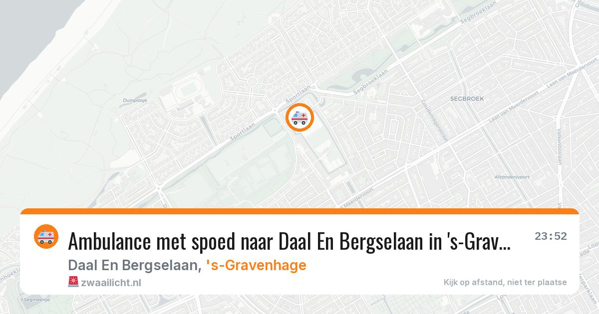 Ambulance met spoed naar Daal En Bergselaan in 's-Gravenhage — 27 mrt 2026