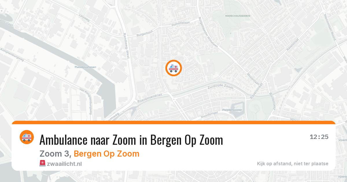 Ambulance naar Zoom in Bergen Op Zoom — 2 mrt 2026