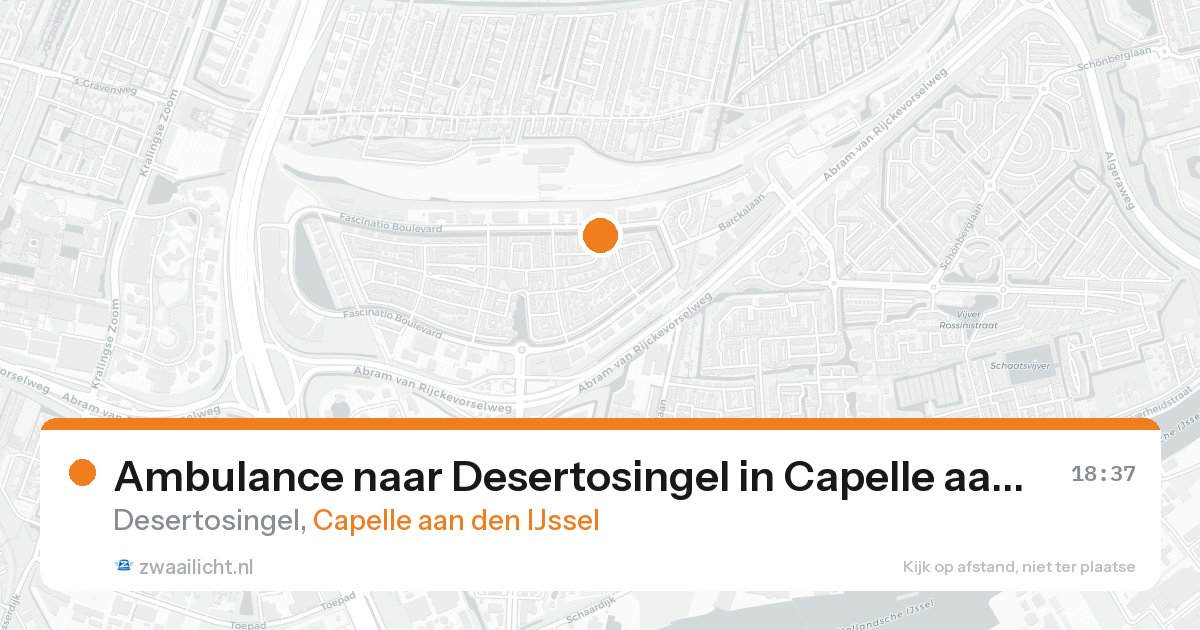 Ambulance naar Desertosingel in Capelle aan den IJssel — 17 aug 2026
