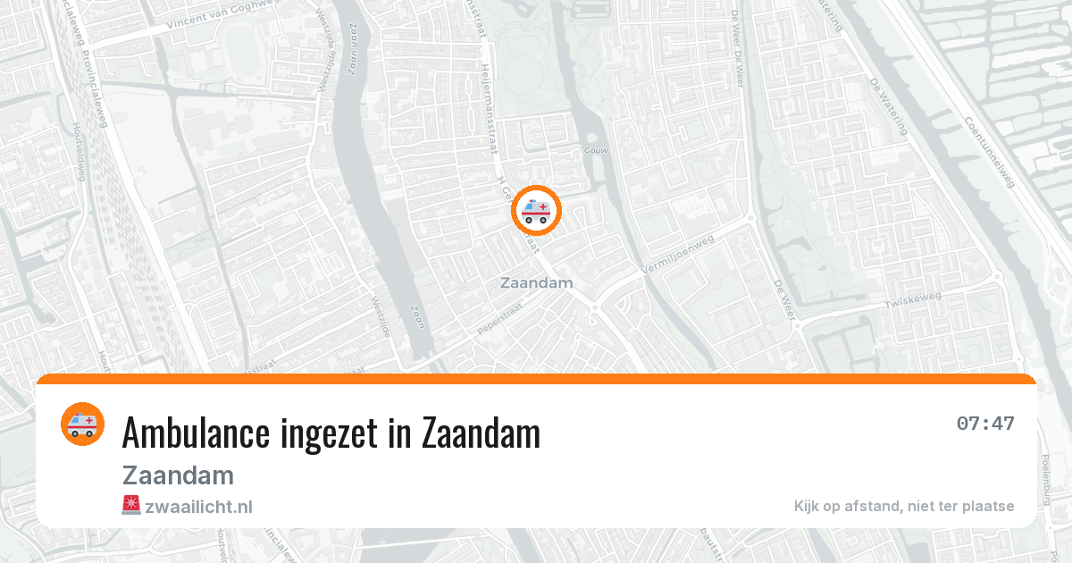Ambulance ingezet in Zaandam — 5 feb 2026