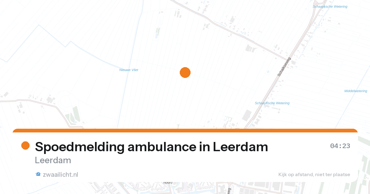 Spoedmelding ambulance in Leerdam — 27 aug 2026
