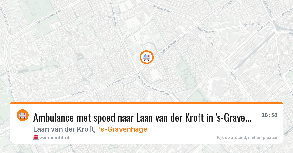 Ambulance met spoed naar Laan van der Kroft in 's-Gravenhage — 10 apr 2026