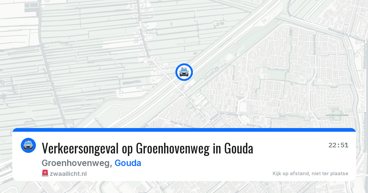 Verkeersongeval op Groenhovenweg in Gouda — 6 mei 2026