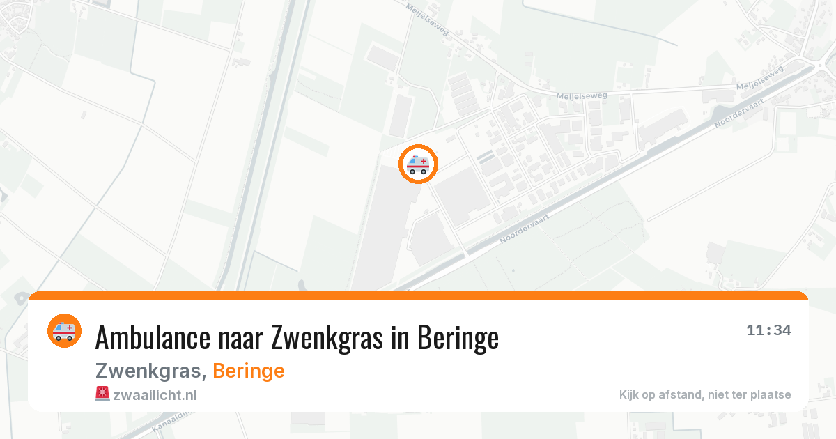 Ambulance naar Zwenkgras in Beringe — 9 jun 2026