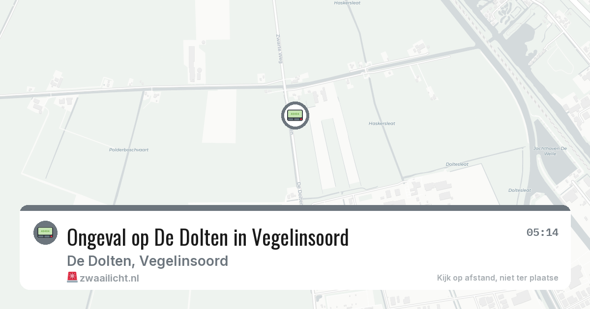 Ongeval op De Dolten in Vegelinsoord — 30 jan 2026