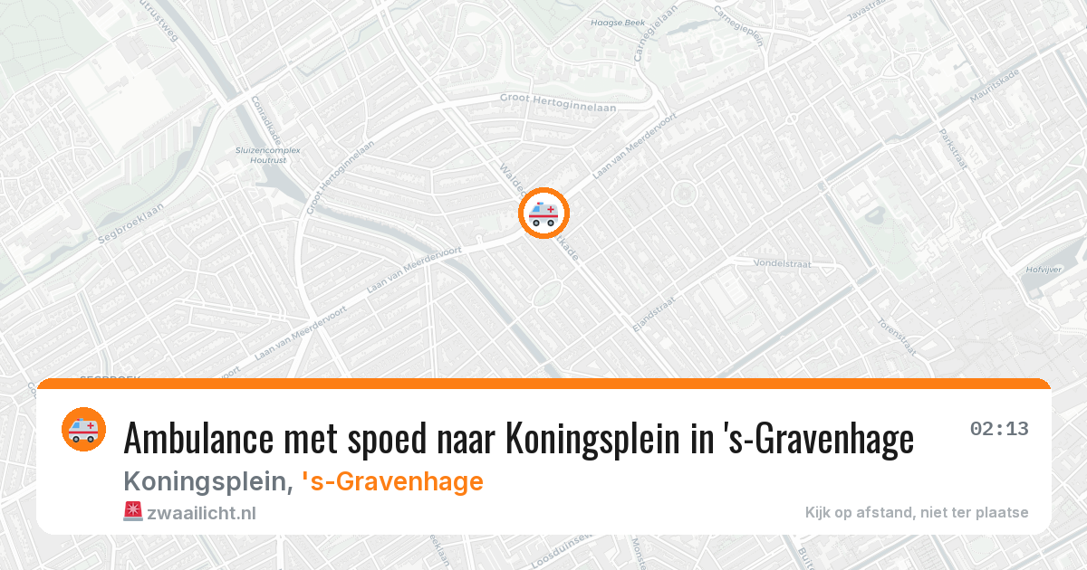 Ambulance met spoed naar Koningsplein in 's-Gravenhage — 6 jun 2026