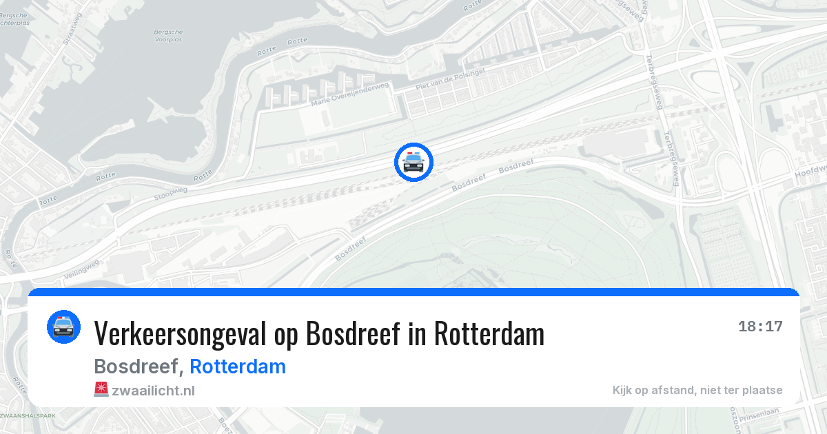 Verkeersongeval op Bosdreef in Rotterdam — 11 aug 2026