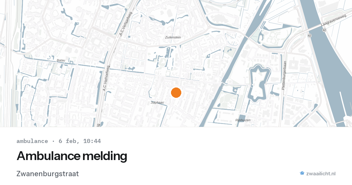 Ambulance melding — 6 feb 2026