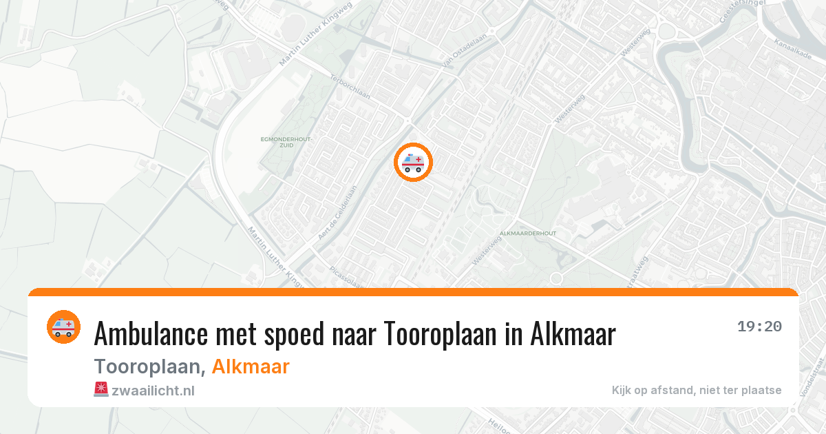 Ambulance met spoed naar Tooroplaan in Alkmaar — 13 mei 2026