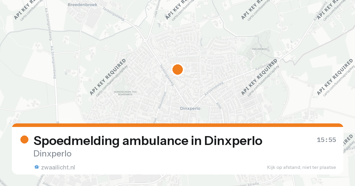 Spoedmelding ambulance in Dinxperlo — 25 aug 2026