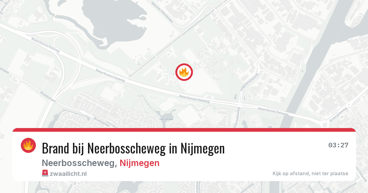 Brand bij Neerbosscheweg in Nijmegen — 28 jun 2026