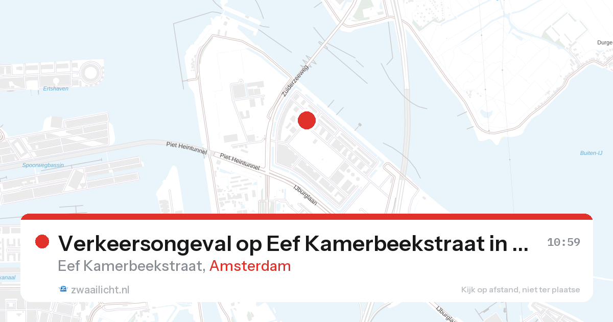 Verkeersongeval op Eef Kamerbeekstraat in Amsterdam — 28 aug 2026