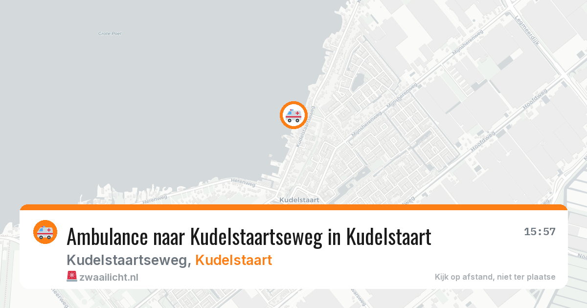 Ambulance naar Kudelstaartseweg in Kudelstaart — 13 apr 2026
